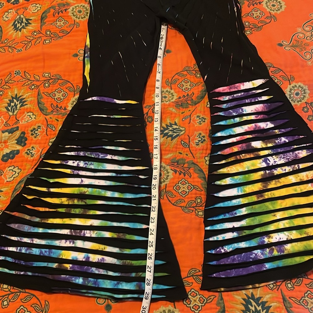 Jayli black and rainbow tie-die pants (P-2) - Picture 7 of 7